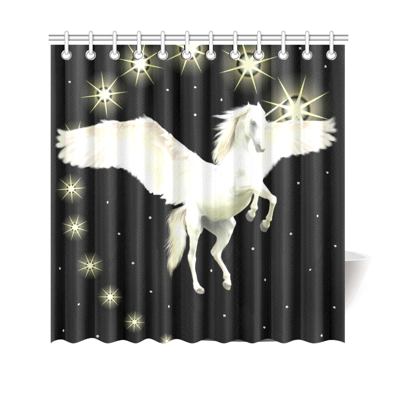 Pegasus Night Shower Curtain 69"x70"