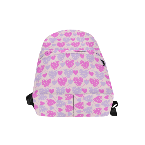 Red Hearts Unisex Classic Backpack (Model 1673)