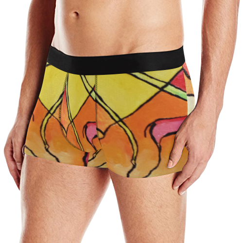 ABSTRACT Men's All Over Print Boxer Briefs (Model L10)
