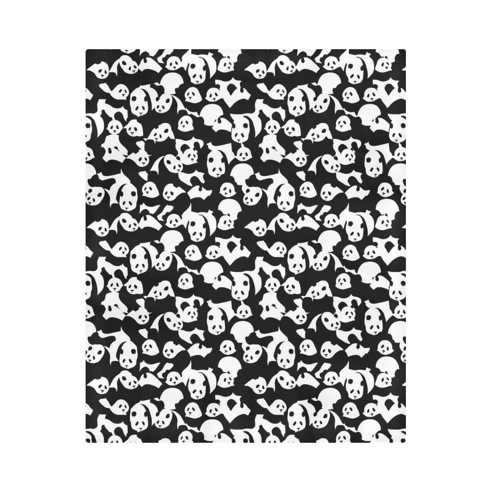 Panda Pattern Duvet Cover 86"x70" ( All-over-print)