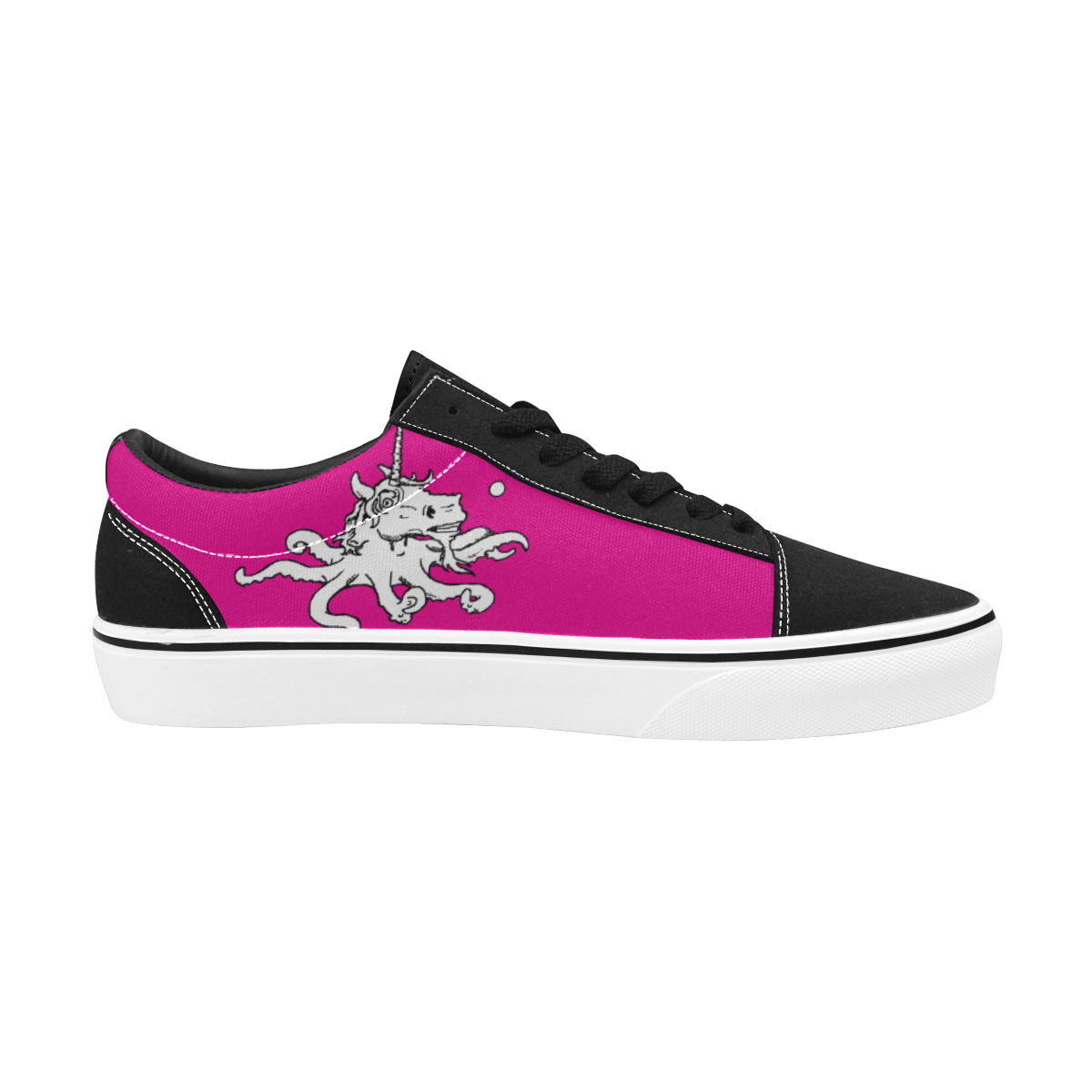 Tormented Octocorn Women's Low Top Skateboarding Shoes/Large (Model E001-2)