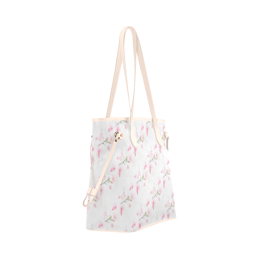 PATTERN ORCHIDÉES Clover Canvas Tote Bag (Model 1661)