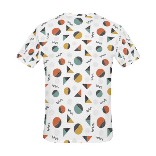 Geo Cutting Shapes All Over Print T-Shirt for Men (USA Size) (Model T40)