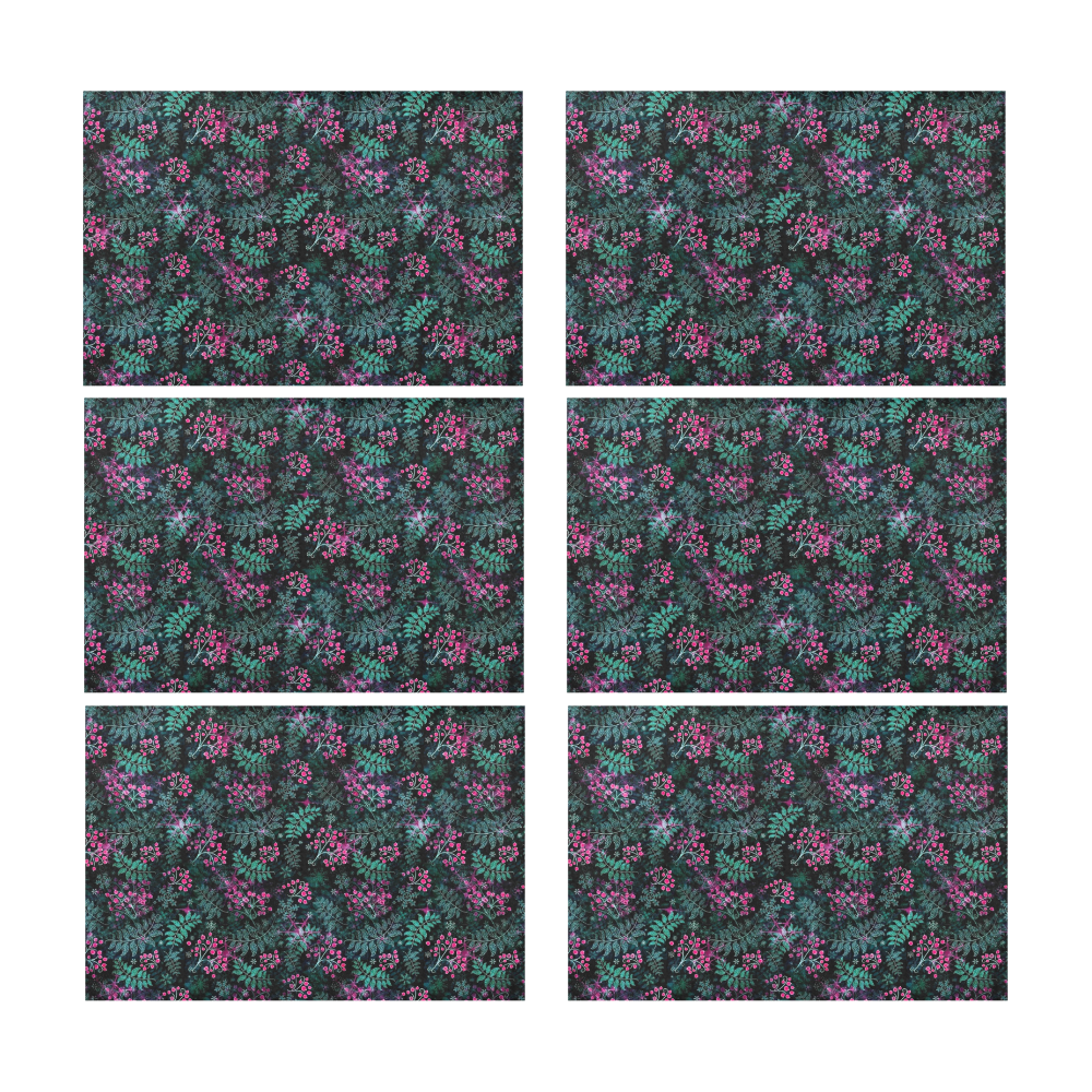 Winter Pattern by K.Merske Placemat 12’’ x 18’’ (Set of 6)