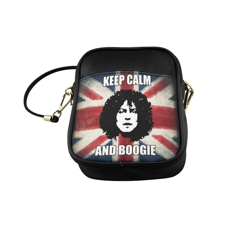 KEEP CALM AND BOOGIE DOUBLE SIDED SMALL SQUARE BAG Sling Bag (Model 1627)