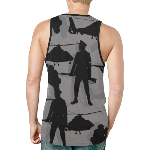 Soldiers Of War New All Over Print Tank Top for Men (Model T46)