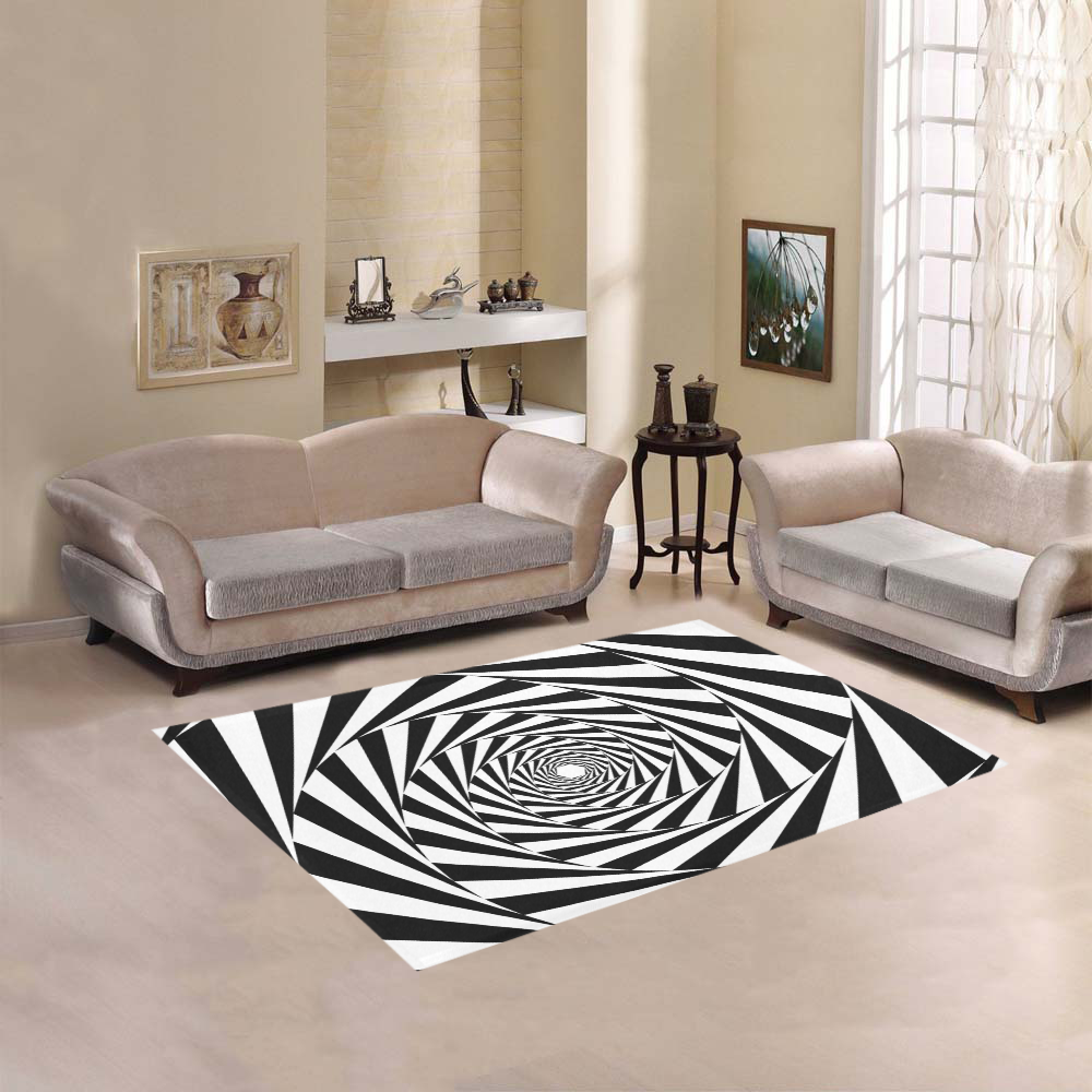 Spiral Area Rug 5'3''x4'