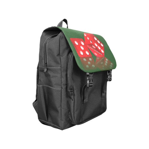 Las Vegas Craps Dice on Green Casual Shoulders Backpack (Model 1623)