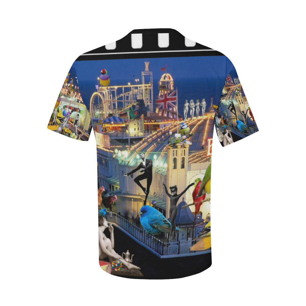 Welcome to Brighton Men's All Over Print T-Shirt with Chest Pocket (Model T56)
