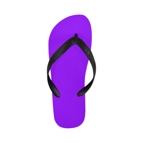 color electric violet Flip Flops for Men/Women (Model 040)