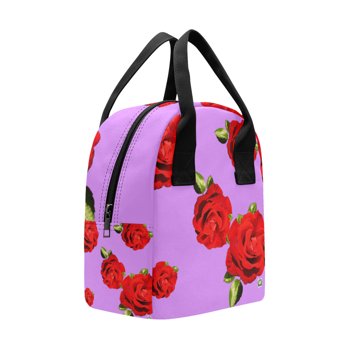 Fairlings Delight's Floral Luxury Collection- Red Rose Zipper Lunch Bag 53086b13 Zipper Lunch Bag (Model 1689)