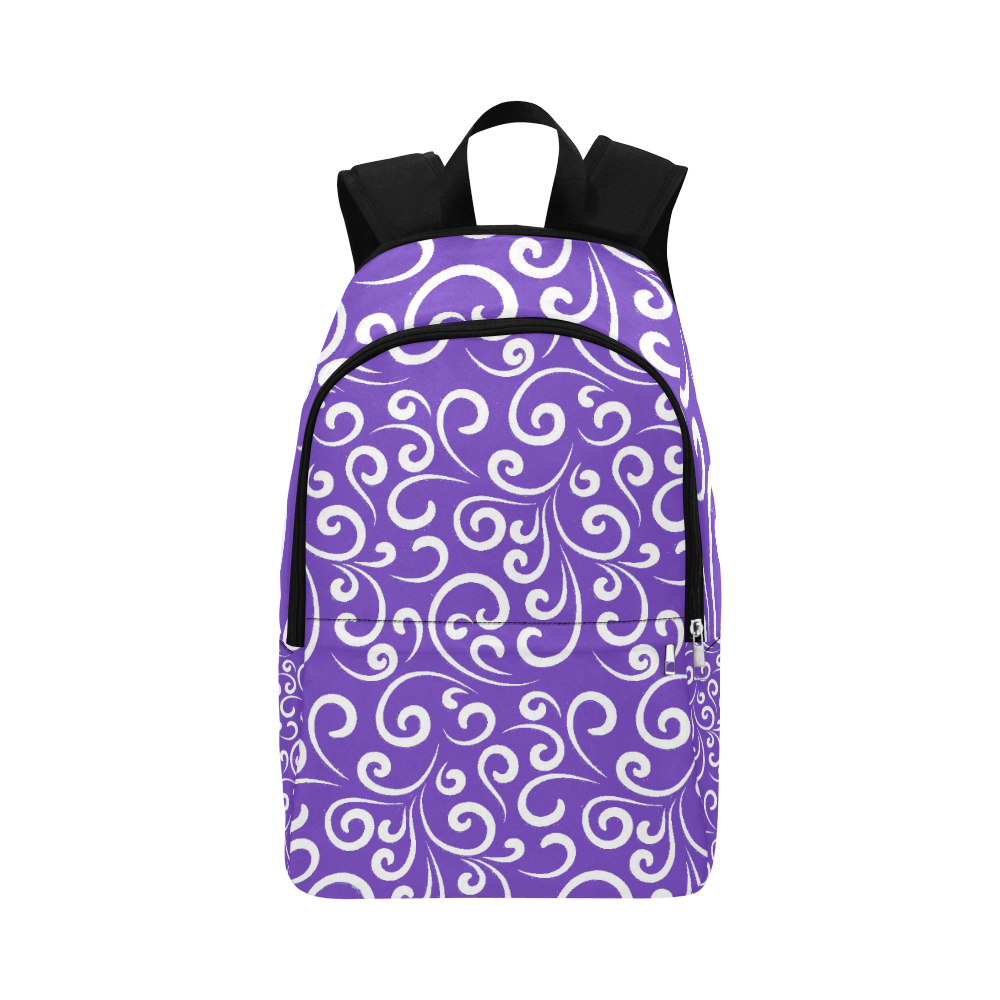 Classic curves purple Fabric Backpack for Adult (Model 1659)