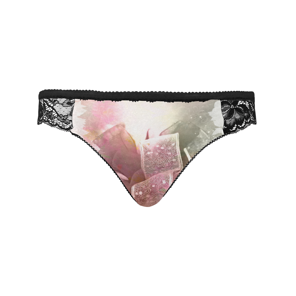 Beautiful soft roses Women's Lace Panty (Model L41)