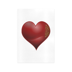 Heart  Symbol Las Vegas Playing Card Shape Art Print 13‘’x19‘’