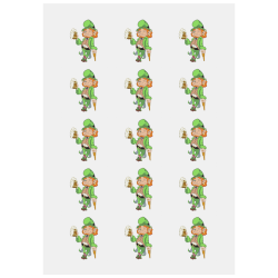 Lucky Leprechaun Personalized Temporary Tattoo (15 Pieces)