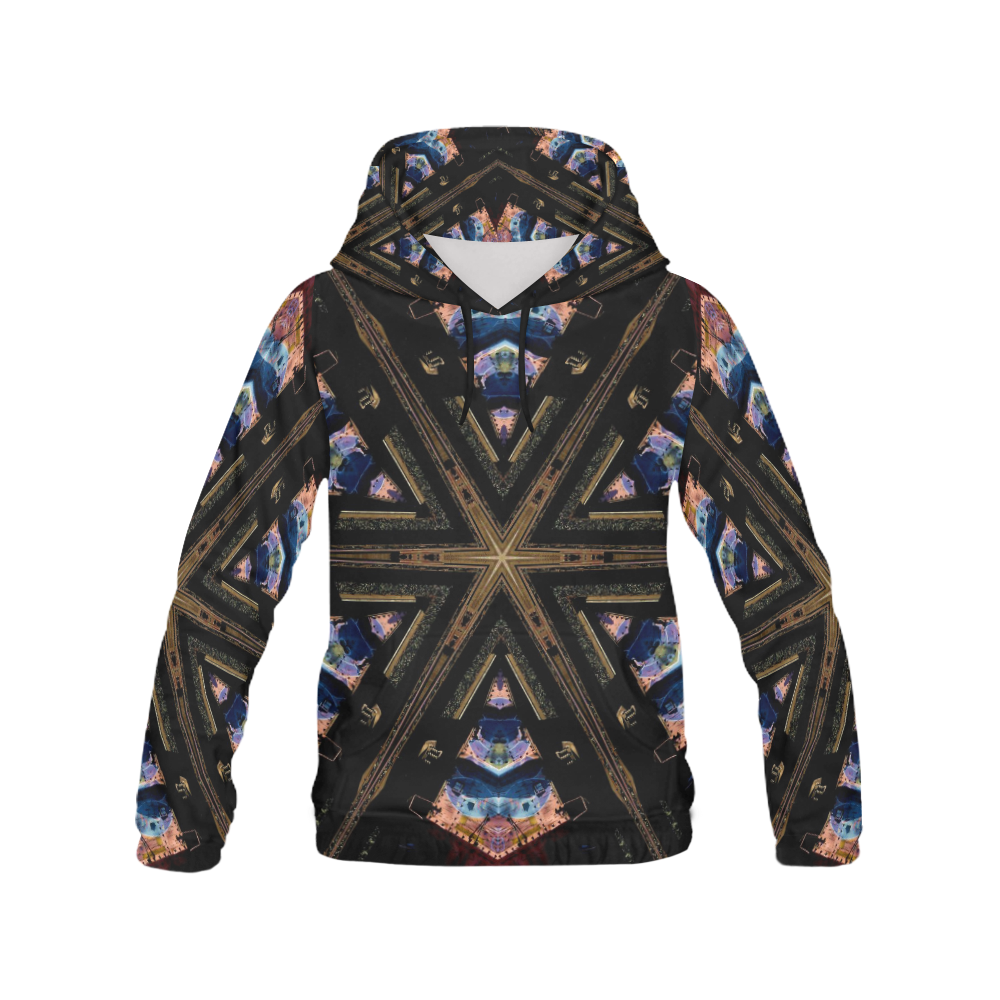 Industrial Grunge 2 All Over Print Hoodie for Women (USA Size) (Model H13)
