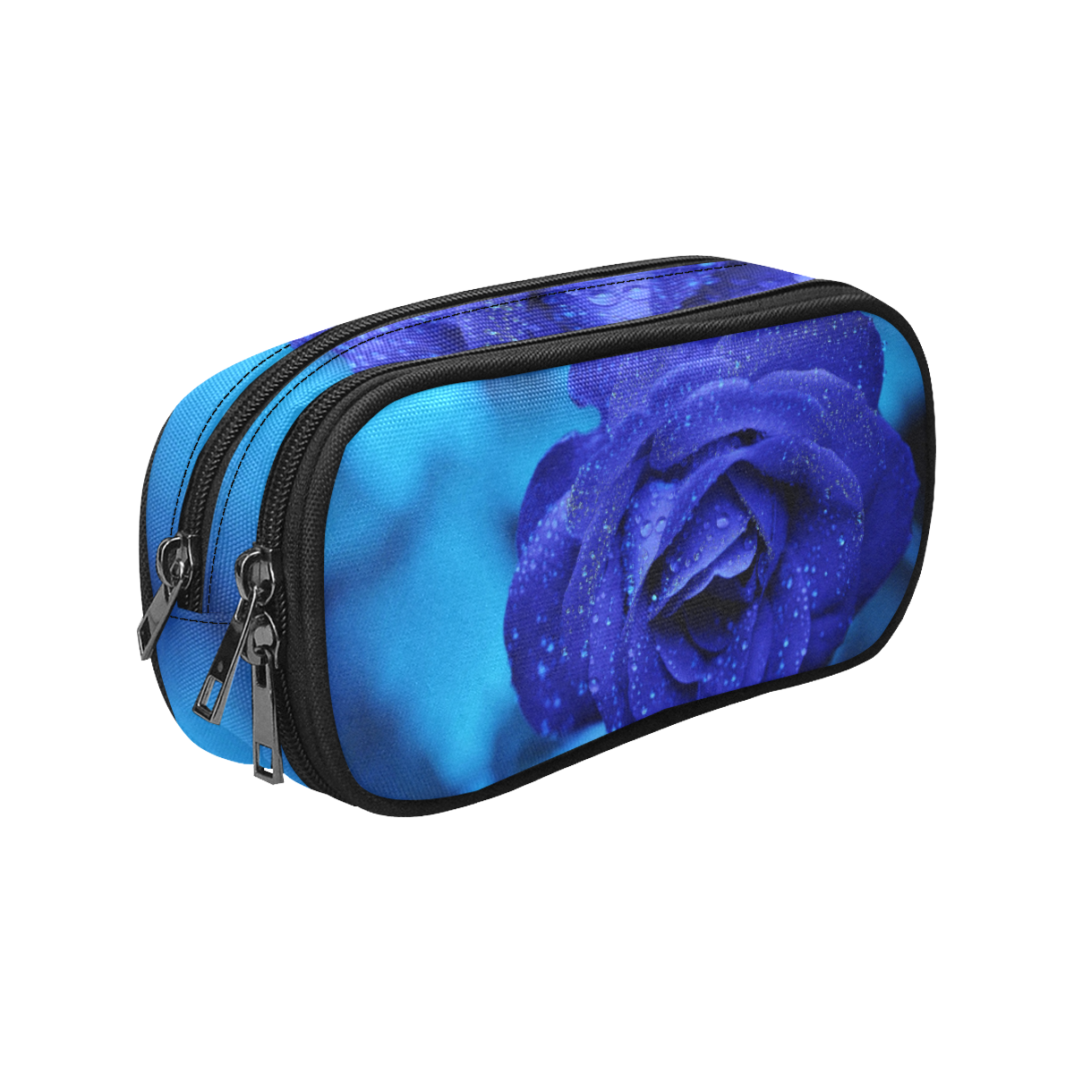 Blue rose Pencil Pouch/Large (Model 1680)