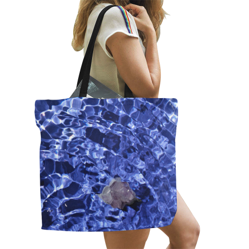 Upward Amethyst Vibes All Over Print Canvas Tote Bag/Large (Model 1699)