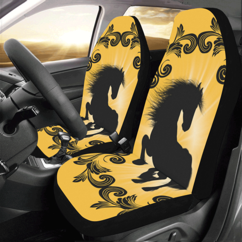 Black horse silhouette Car Seat Covers (Set of 2)