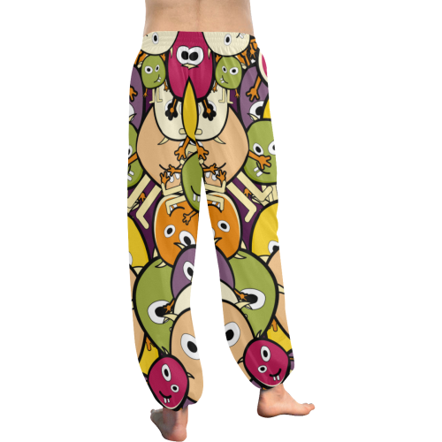 monster colorful doodle Women's All Over Print Harem Pants (Model L18)