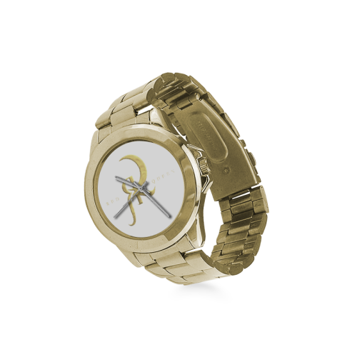 RED QUEEN GOLD LOGO WHITE Custom Gilt Watch(Model 101)
