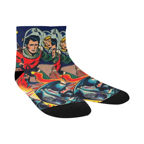 Battle in Space Quarter Socks
