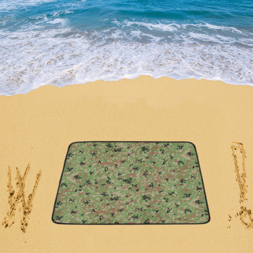 Japanese 1991 jietai camouflage Beach Mat 78"x 60"