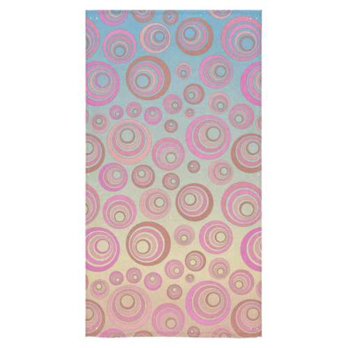 Retro Psychedelic Pink and Blue Bath Towel 30"x56"