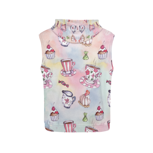 Coffee and sweeets All Over Print Sleeveless Hoodie for Men (Model H15)