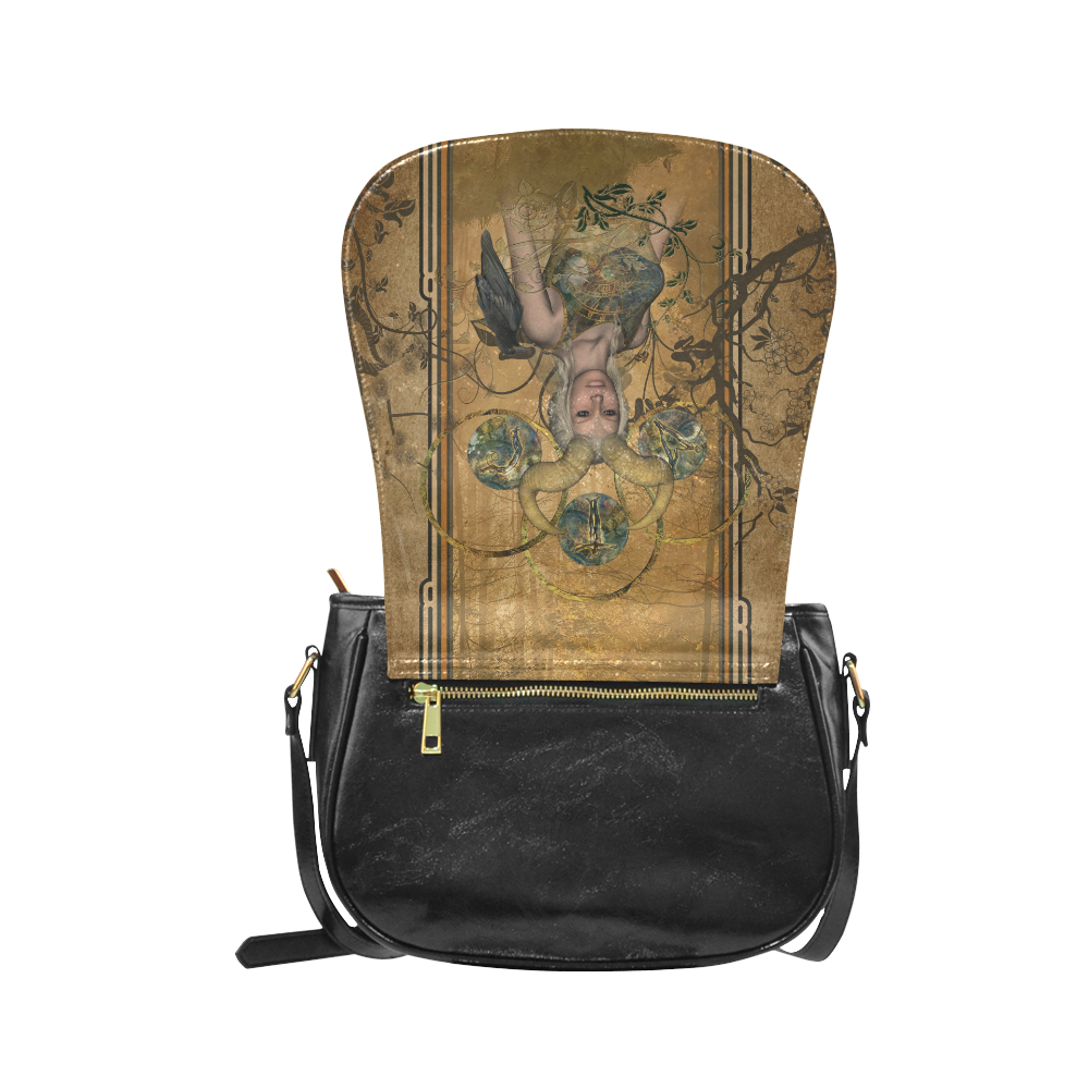 Wonderful dark fairy Classic Saddle Bag/Small (Model 1648)