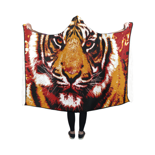 TIGER 13 Hooded Blanket 50''x40''