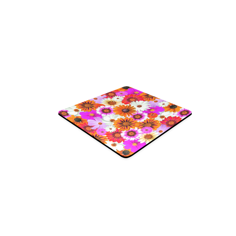 Spring Time Flowers 2 Square Coaster