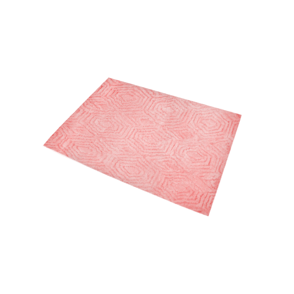 Ayumi Carnation Pink Shag Area Rug 5'x3'3''