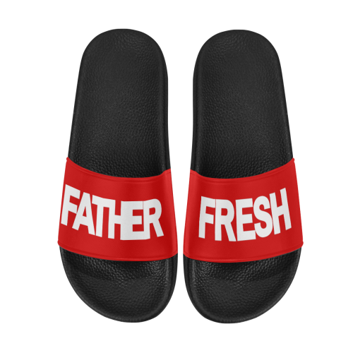 Father Fresh Slides Red Women's Slide Sandals (Model 057)