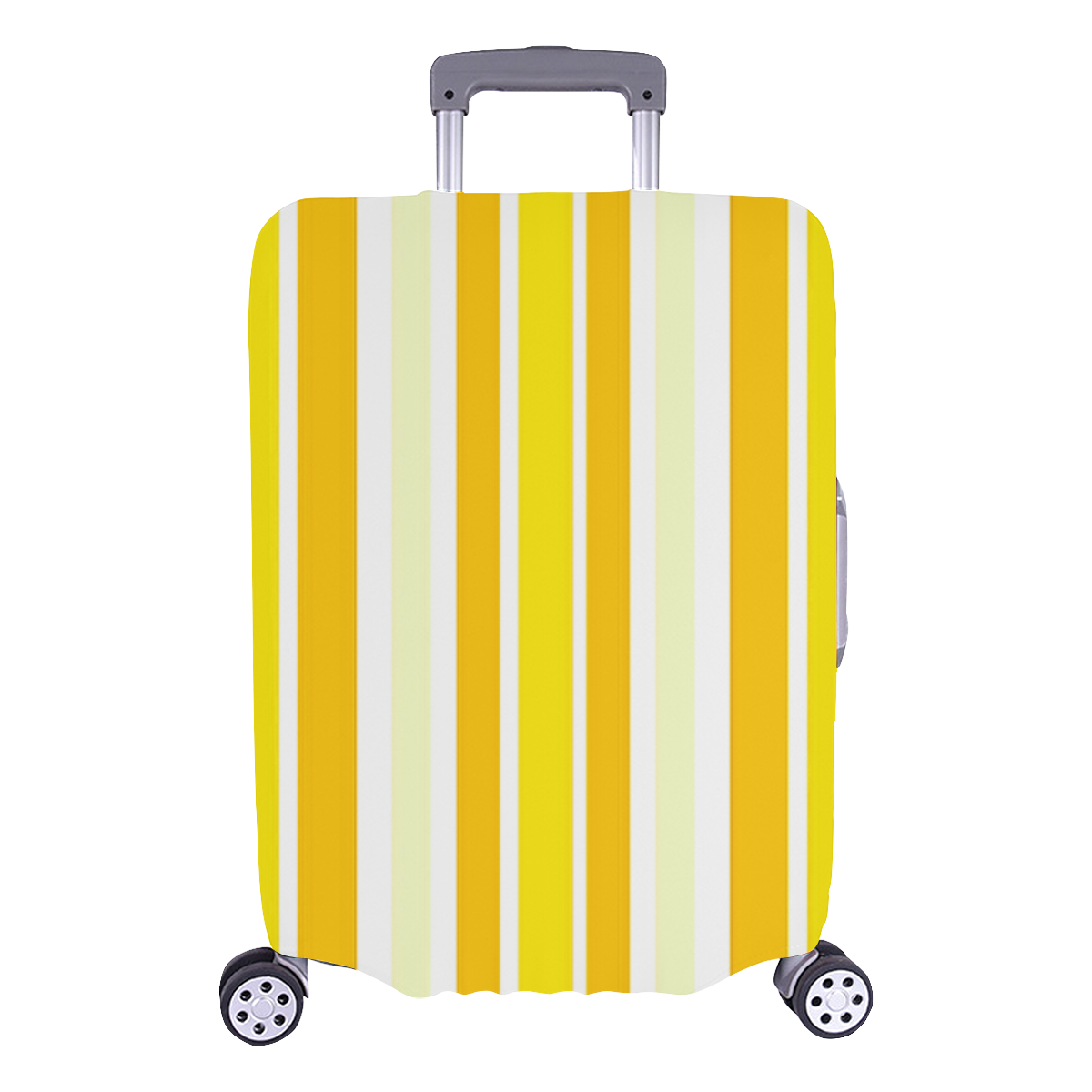 Sunshine Yellow Stripes Luggage Cover/Large 26"-28"