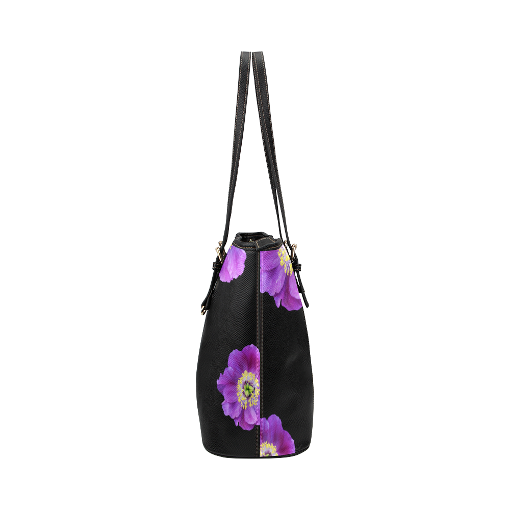 Fairlings Delight's Floral Luxury Collection- Purple Beauty 53086a1 Leather Tote Bag/Large (Model 1651)