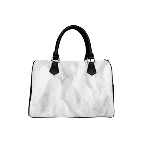 she is clothed with strength and dignity feathers 2 Boston Handbag (Model 1621)