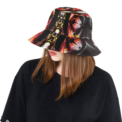 xxsml Red Rave Wild All Over Print Bucket Hat