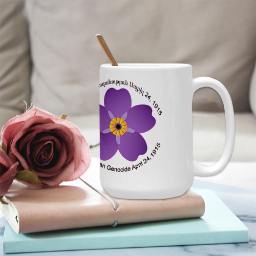 Forget me not flower Custom Ceramic Mug (15OZ)