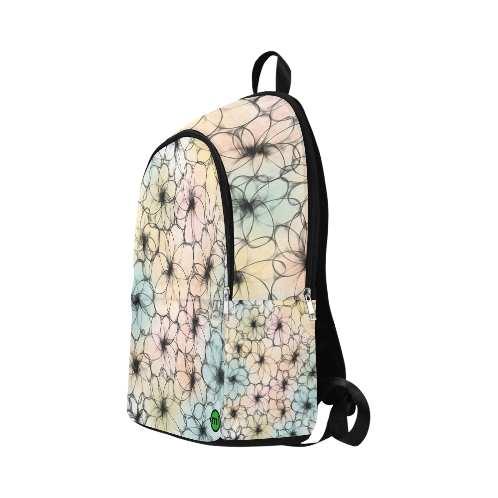 Pastel Flowers. Inspired by the Magic Island of Gotland. Fabric Backpack for Adult (Model 1659)