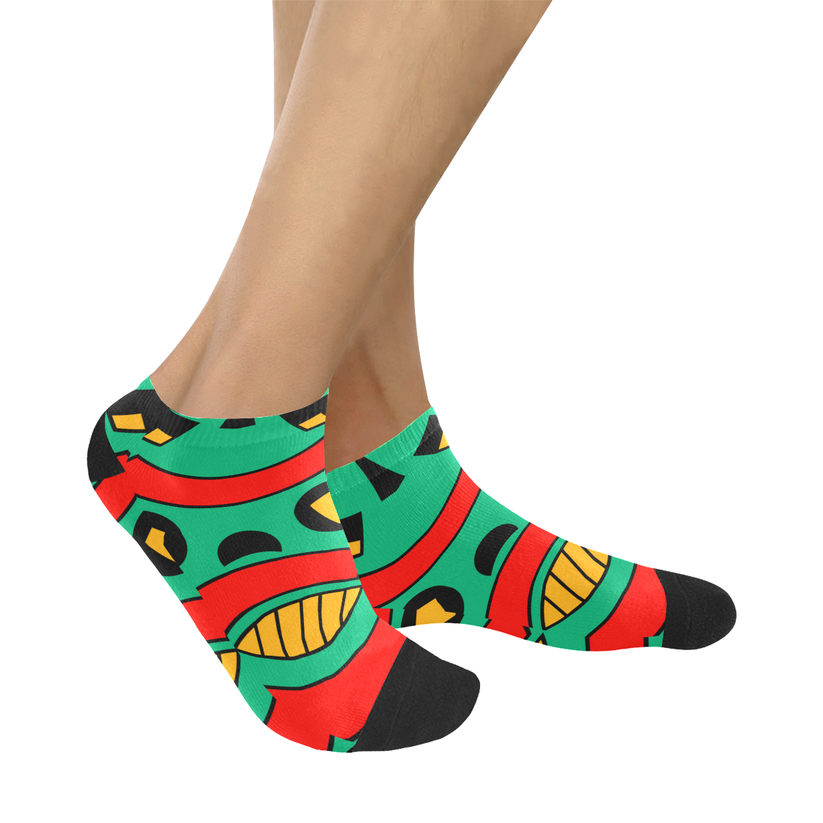 African Scary Tribal Women's Ankle Socks