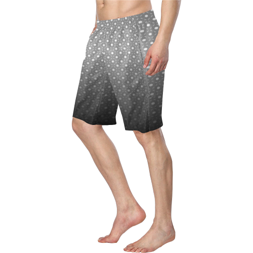 Gray Polkadot Men's Swim Trunk (Model L21)