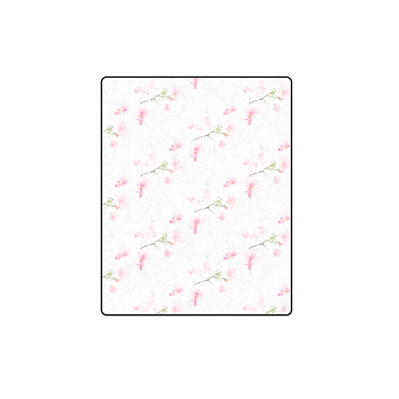 Pattern Orchidées Blanket 40"x50"