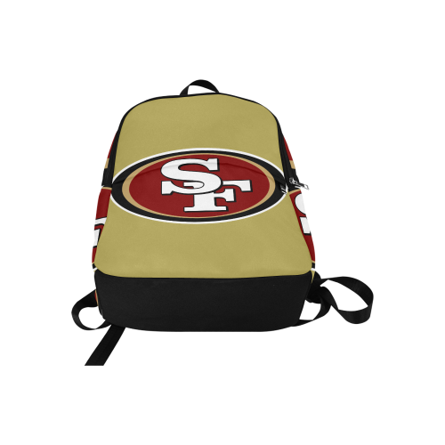 49ers Gold Fabric Backpack for Adult (Model 1659)