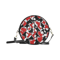 All the Aces by ArtformDesigns Round Sling Bag (Model 1647)
