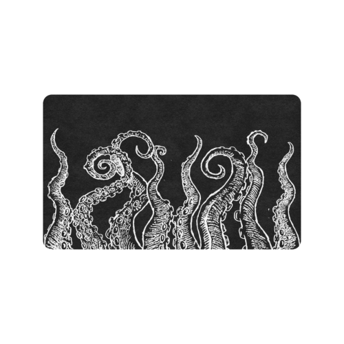 tentaclesblackbig2 Doormat 30"x18" (Black Base)