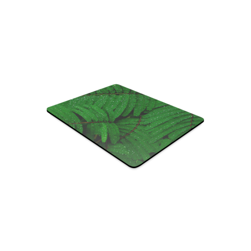Forest Green Plants with Dew Photo Rectangle Mousepad