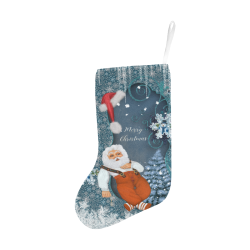 Funny Santa Claus Christmas Stocking (Without Folded Top)
