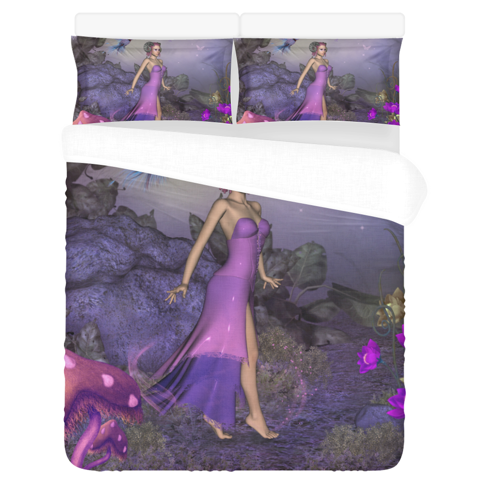 Beautiful fantasy women 3-Piece Bedding Set