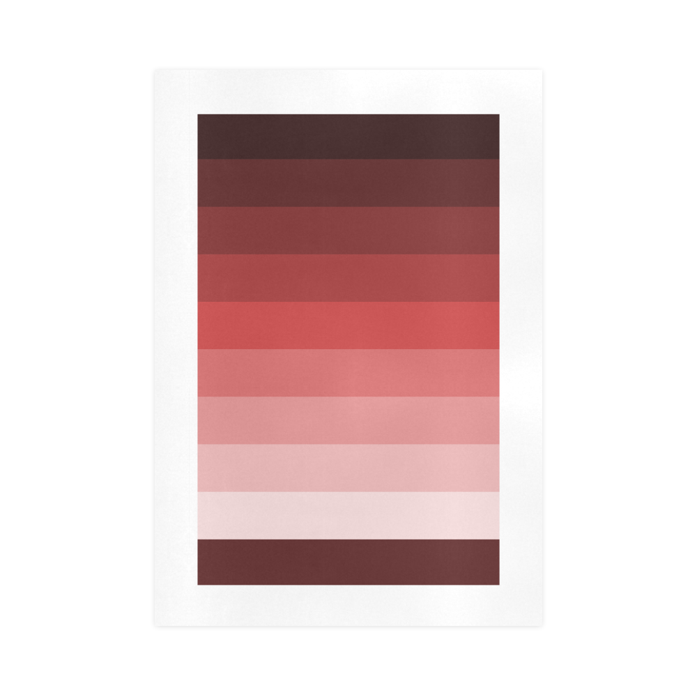 Copper multicolored stripes Art Print 16‘’x23‘’